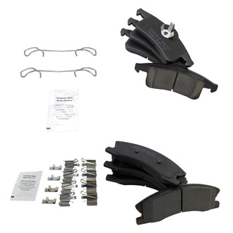 TRQ® - Ceramic Front and Rear Disc Brake Pads