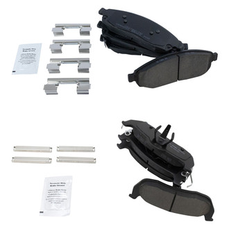 TRQ® - Ceramic Front and Rear Disc Brake Pads