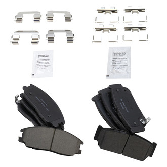 TRQ® - Ceramic Front and Rear Disc Brake Pads
