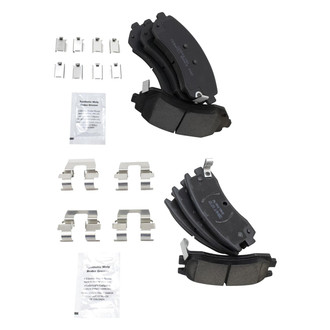 TRQ® - Ceramic Front and Rear Disc Brake Pads