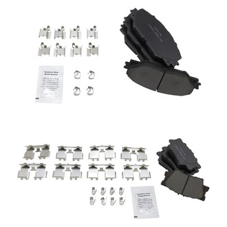 TRQ® - Ceramic Front and Rear Disc Brake Pads