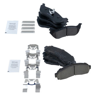 TRQ® - Ceramic Front and Rear Disc Brake Pads
