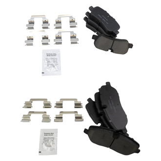 TRQ® - Ceramic Front and Rear Disc Brake Pads