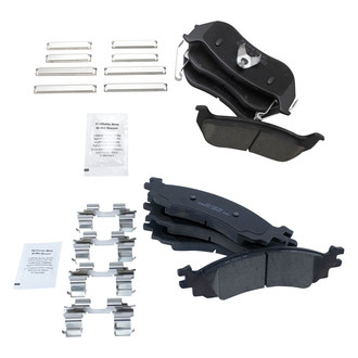 TRQ® - Ceramic Front and Rear Disc Brake Pads