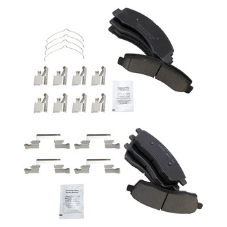 TRQ® - Ceramic Front and Rear Disc Brake Pads