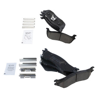 TRQ® - Ceramic Front and Rear Disc Brake Pads
