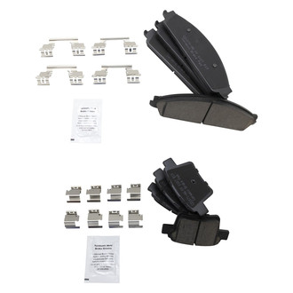 TRQ® - Ceramic Front and Rear Disc Brake Pads