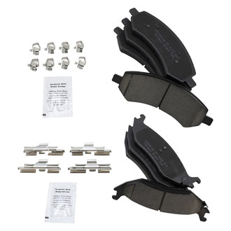 TRQ® - Ceramic Front and Rear Disc Brake Pads