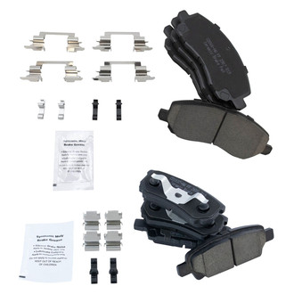 TRQ® - Ceramic Front and Rear Disc Brake Pads