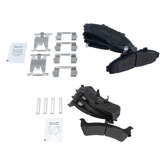 TRQ® - Semi-Metallic Front and Rear Disc Brake Pads