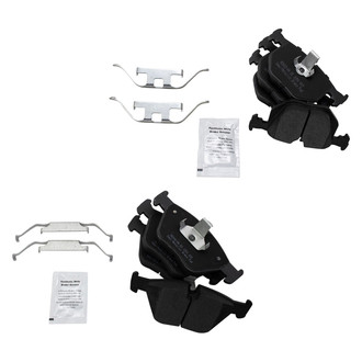 TRQ® - Semi-Metallic Front and Rear Disc Brake Pads