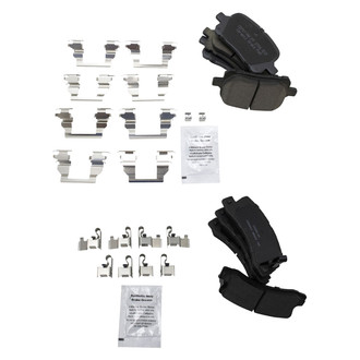 TRQ® - Ceramic Front and Rear Disc Brake Pads