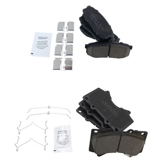 TRQ® - Ceramic Front and Rear Disc Brake Pads