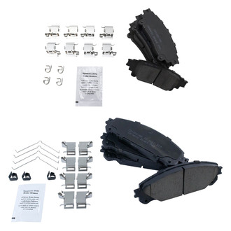 TRQ® - Ceramic Front and Rear Disc Brake Pads