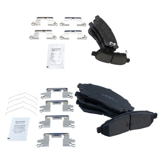 TRQ® - Ceramic Front and Rear Disc Brake Pads