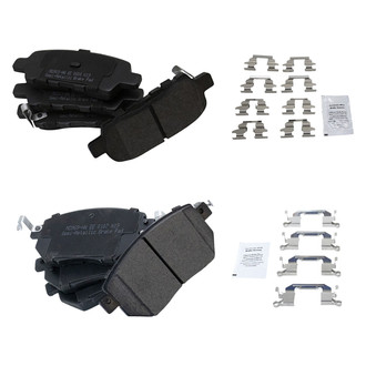 TRQ® - Semi-Metallic Front and Rear Disc Brake Pads