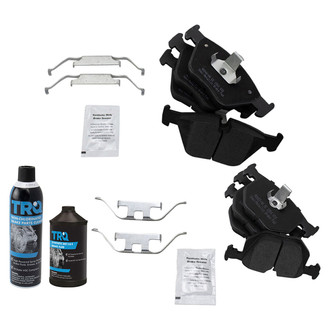 TRQ® - Semi-Metallic Front and Rear Disc Brake Pads
