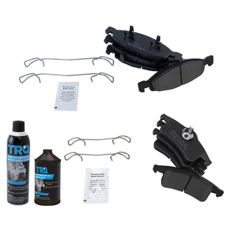 TRQ® - Semi-Metallic Front and Rear Disc Brake Pads