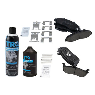 TRQ® - Ceramic Front and Rear Disc Brake Pads