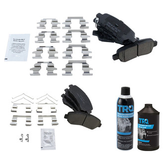 TRQ® - Ceramic Front and Rear Disc Brake Pads