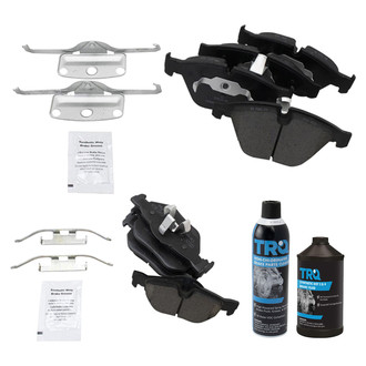 TRQ® - Ceramic Front and Rear Disc Brake Pads