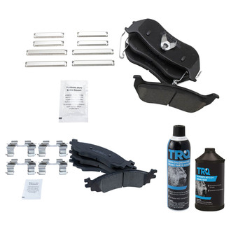 TRQ® - Ceramic Front and Rear Disc Brake Pads
