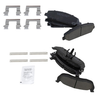 TRQ® - Ceramic Front and Rear Disc Brake Pads