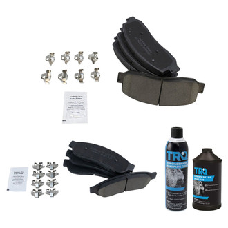 TRQ® - Ceramic Front and Rear Disc Brake Pads