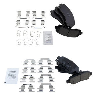 TRQ® - Ceramic Front and Rear Disc Brake Pads