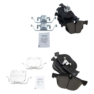 TRQ® - Ceramic Front and Rear Disc Brake Pads