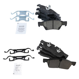TRQ® - Ceramic Front and Rear Disc Brake Pads