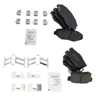 TRQ® - Ceramic Front and Rear Disc Brake Pads