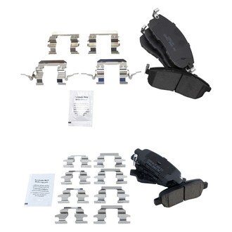 TRQ® - Ceramic Front and Rear Disc Brake Pads