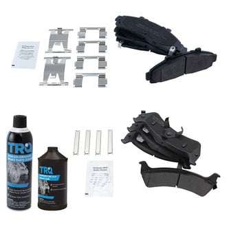 TRQ® - Semi-Metallic Front and Rear Disc Brake Pads