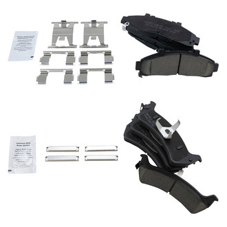 TRQ® - Ceramic Front and Rear Disc Brake Pads