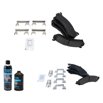 TRQ® - Ceramic Front and Rear Disc Brake Pads