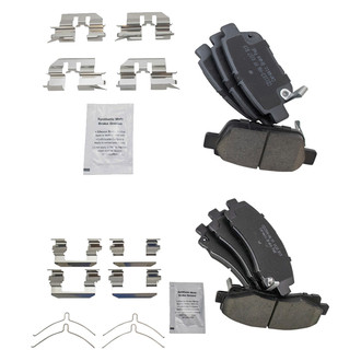 TRQ® - Ceramic Front and Rear Disc Brake Pads