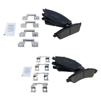 TRQ® - Ceramic Front and Rear Disc Brake Pads