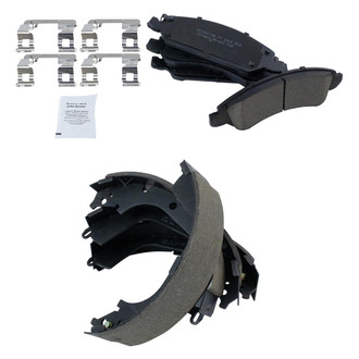 TRQ® - Ceramic Front and Rear Disc Brake Pads