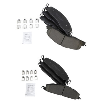 TRQ® - Ceramic Front and Rear Disc Brake Pads