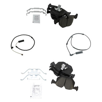 TRQ® - Ceramic Front and Rear Disc Brake Pads