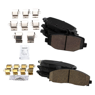 TRQ® - Ceramic Front and Rear Disc Brake Pads