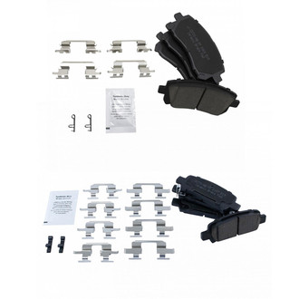 TRQ® - Ceramic Front and Rear Disc Brake Pads