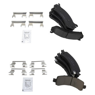 TRQ® - Ceramic Front and Rear Disc Brake Pads