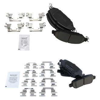 TRQ® - Ceramic Front and Rear Disc Brake Pads