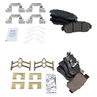 TRQ® - Ceramic Front and Rear Disc Brake Pads