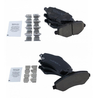 TRQ® - Ceramic Front and Rear Disc Brake Pads
