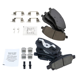 TRQ® - Ceramic Front and Rear Disc Brake Pads