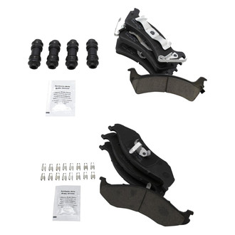TRQ® - Ceramic Front and Rear Disc Brake Pads
