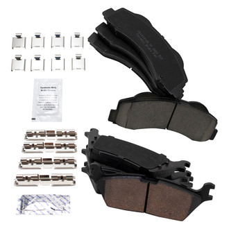 TRQ® - Ceramic Front and Rear Disc Brake Pads
